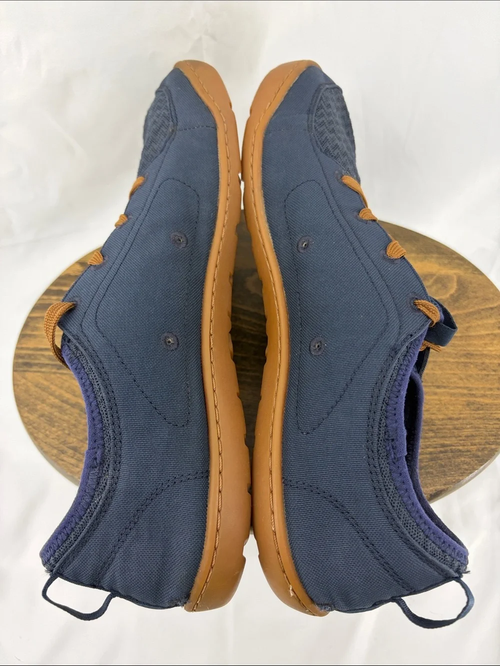 Astral Mens Loyak Canvas Water Shoes in Navy & Brown, sz 9